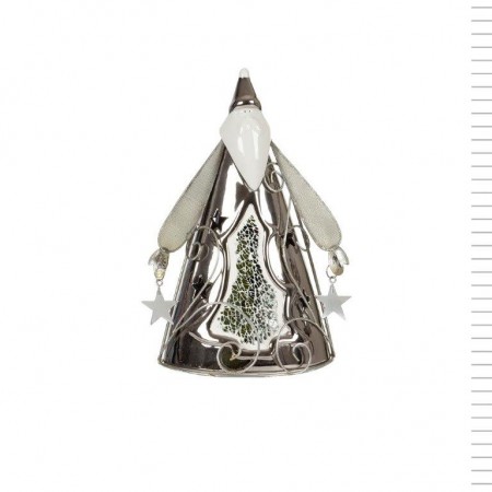 Pai natal porta vela pequeno 19 cm Pai natal porta vela pequeno 19 cm