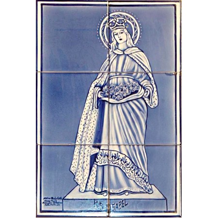 Painel de 6 Azulejos Pintados à Mão Uniforme Painel de 6 Azulejos Pintados à Mão Uniforme