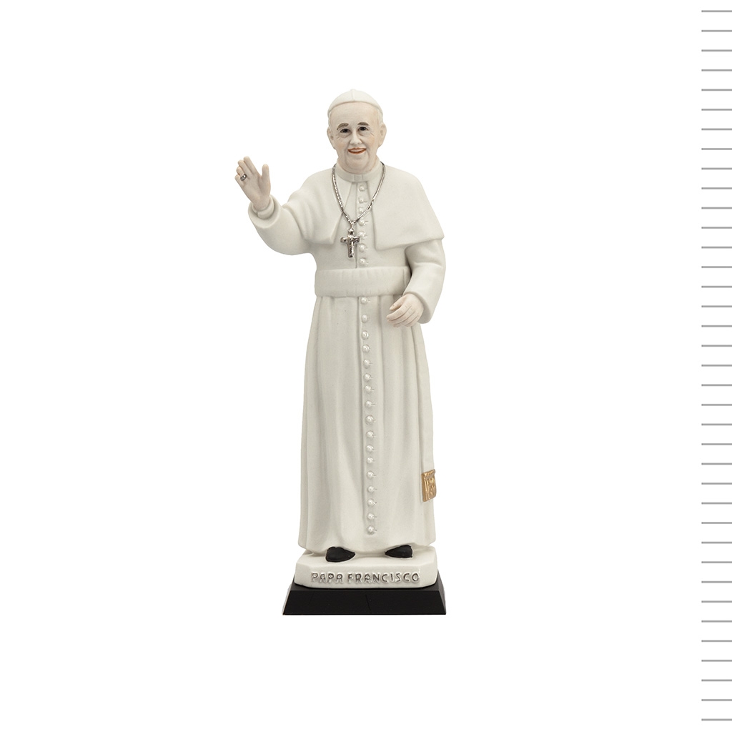 Papa Francisco em Porcelana Pintada 28cm