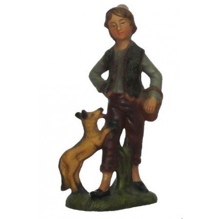 Pastor com Cesta e Cão 15.50cm Pastor com Cesta e Cão 15.50cm