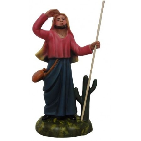 Pastor com Mão na Testa 21cm Pastor com Mão na Testa 21cm