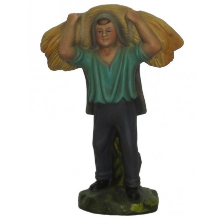 Pastor com Molho de Palha às Costas 21.5cm Pastor com Molho de Palha às Costas 21.5cm