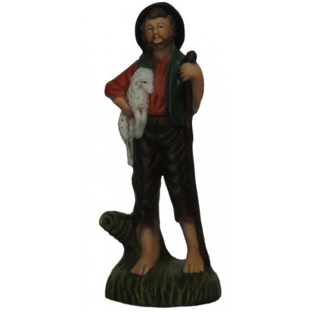 Pastor com Ovelha ao Colo 19cm Pastor com Ovelha ao Colo 19cm
