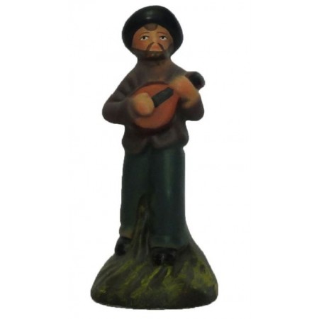 Pastor com Viola 10cm Pastor com Viola 10cm