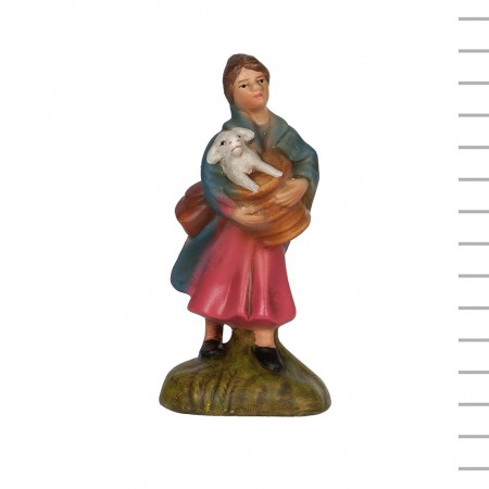 Pastora C/ Ovelha dentro do Cesto ao Colo 11.00cm Pastora C/ Ovelha dentro do Cesto ao Colo 11.00cm