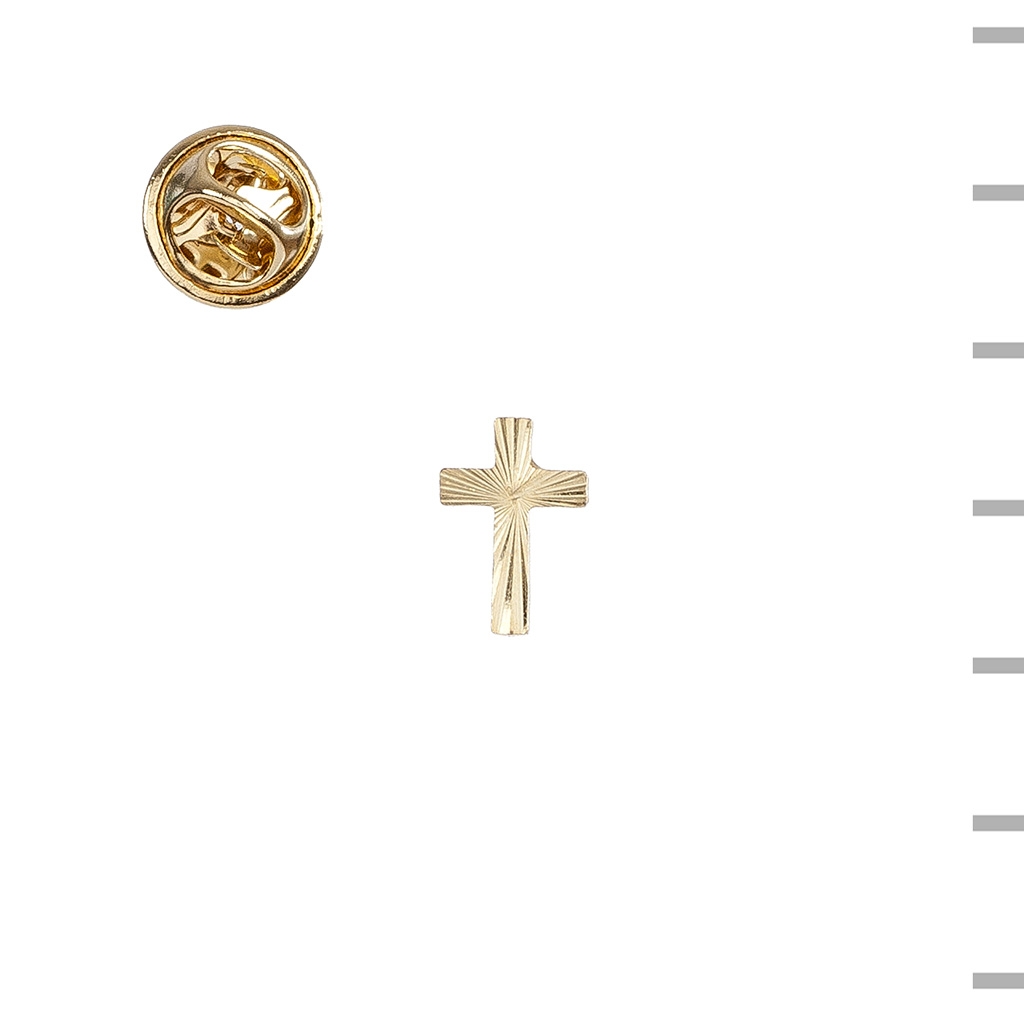 Pin C/ Cruz Mini Dourado