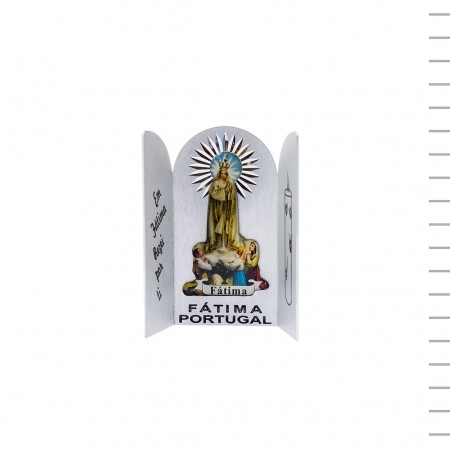 Placa Capela de Alumínio Aparição Colorida 8 cm