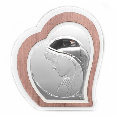 Placa C/Coração Bilaminado Rosto N.S.Fátima23x27cm Placa C/Coração Bilaminado Rosto N.S.Fátima23x27cm