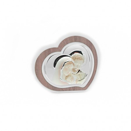 Placa Coração C/Bilaminado S.Familia Color.25*22cm Placa Coração C/Bilaminado S.Familia Color.25*22cm