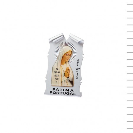 Placa de Alumínio Fátima Colorida SB