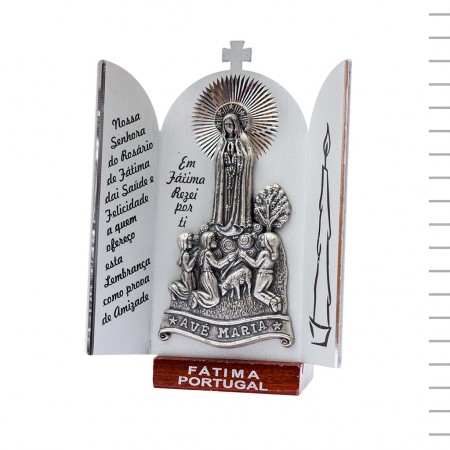 Placa Alumínio C/ Portas Fátima Metal 14,5cm Placa Alumínio C/ Portas Fátima Metal 14,5cm