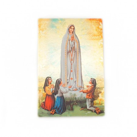 Placa Madeira Color.+ Ouro C/ Div. Motivos Fátima Placa Madeira Color.+ Ouro C/ Div. Motivos Fátima