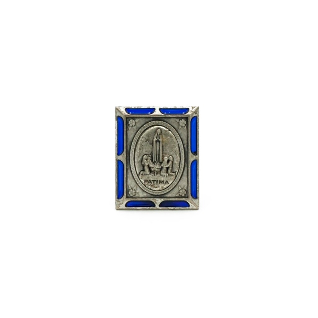 Placa Nikelada com Azul e Aparição de Fátima