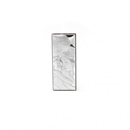 Placa Sagrada Familia Argentada Pequena Placa Sagrada Familia Argentada Pequena