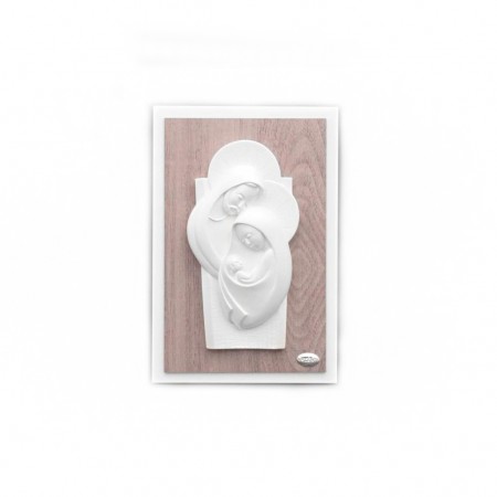 Placa Sagrada Familia Estilizada Pérola 17x25cm Placa Sagrada Familia Estilizada Pérola 17x25cm