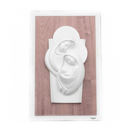 Placa Sagrada Familia Estilizada Pérola 25,5x40cm Placa Sagrada Familia Estilizada Pérola 25,5x40cm