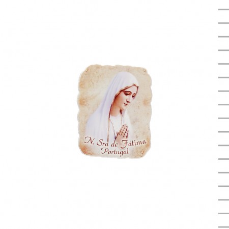 Placa/Íman com Nossa Sra. de Fátima 5*7cm Placa/Íman com Nossa Sra. de Fátima 5*7cm