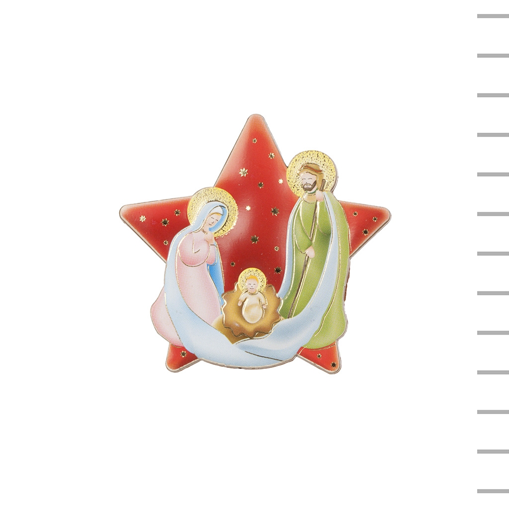 Presépio Estrela Miniatura Colorido 7*7cm