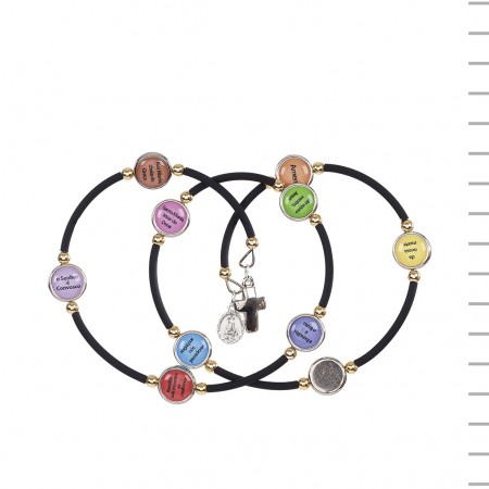 Pulseira Dezena C/ Medalhas Oração da Avé Maria Pulseira Dezena C/ Medalhas Oração da Avé Maria