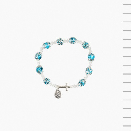 Pulseira Dezena Div. Cores C/ Cruz e Medalha Pulseira Dezena Div. Cores C/ Cruz e Medalha