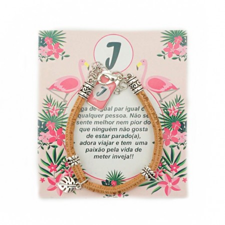 Pulseira em Cortiça - 24 iniciais Pulseira em Cortiça - 24 iniciais