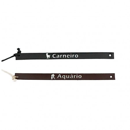 Pulseira em Pele Genuína C/ Signos Pulseira em Pele Genuína C/ Signos