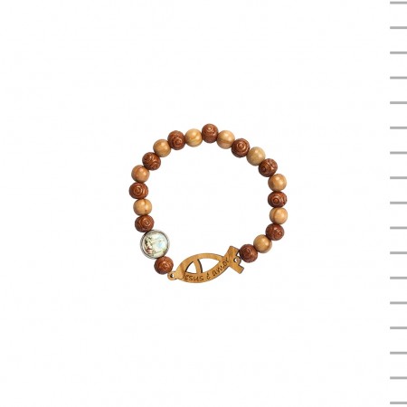 Pulseira "Jesus é Amor" com Medalha Aparição Pulseira "Jesus é Amor" com Medalha Aparição