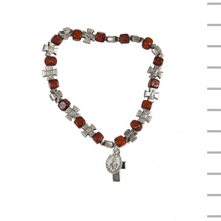 Pulseira Madeira C/ Madeira Fátima Cruz 7 Santos Pulseira Madeira C/ Madeira Fátima Cruz 7 Santos