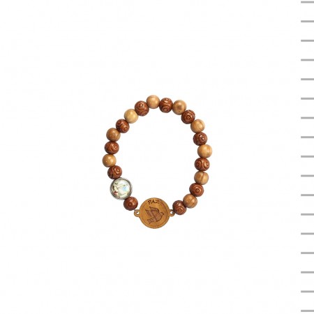 Pulseira Pomba da Paz com Medalha Aparição Pulseira Pomba da Paz com Medalha Aparição