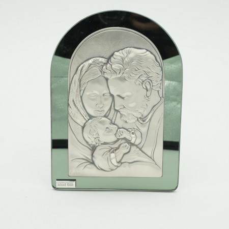 Quadro de Vidro C/ Figura Argentada Quadro de Vidro C/ Figura Argentada