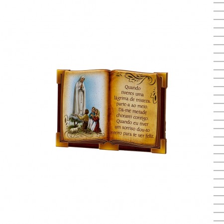 Quadro em Forma de Livro Com N. Sra. de Fátima Quadro em Forma de Livro Com N. Sra. de Fátima