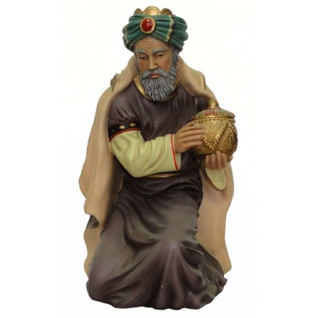 Rei Ajoelhado (Presépio de 50cm) Cor Mod.S. 38cm
