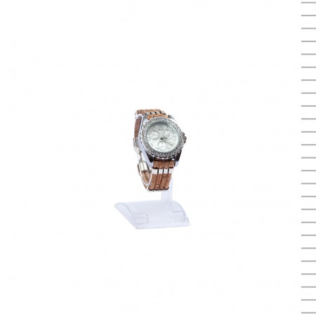 Relógio Com Brilhantes E Bracelete De Cortiça Relógio Com Brilhantes E Bracelete De Cortiça