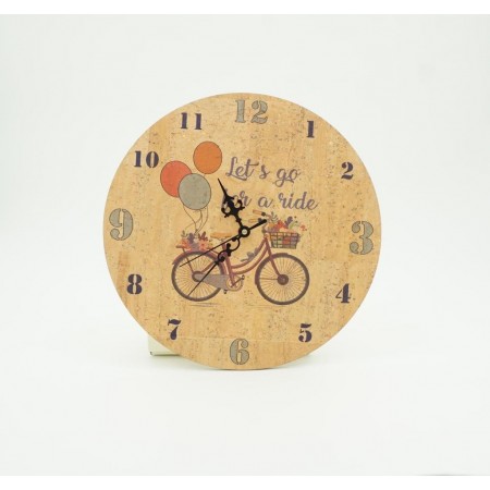 Relógio de Parede em Cortiça Div. Modelos C/ Cx. Relógio de Parede em Cortiça Div. Modelos C/ Cx.