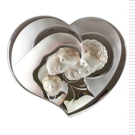 Sagrada Família Bilaminado Coração Colorido 38*33.50 cm Sagrada Família Bilaminado Coração Colorido 38*33.50 cm