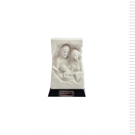 Sagrada Família Esculpida Porcelana Estilizada 18cm