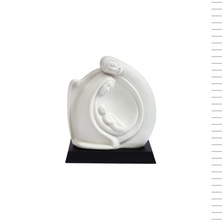 Sagrada Família Estilizada Porcelana Fina 18cm Sagrada Família Estilizada Porcelana Fina 18cm