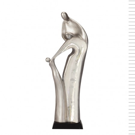 Sagrada Família Estilizada Prateada e Pérola 34 cm Sagrada Família Estilizada Prateada e Pérola 34 cm