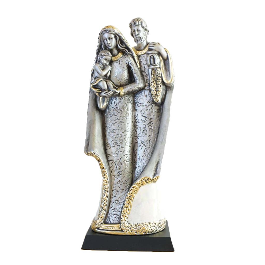 Sagrada Família  Estilizado Prateado 27cm