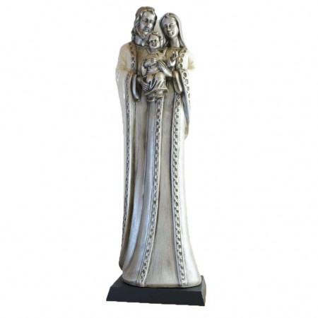 Sagrada Família  Estilizado Prateado 37cm