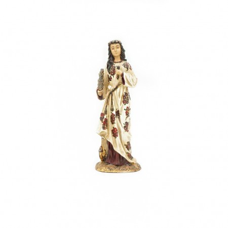 Santa Filomena Pintura Antiga 28cm