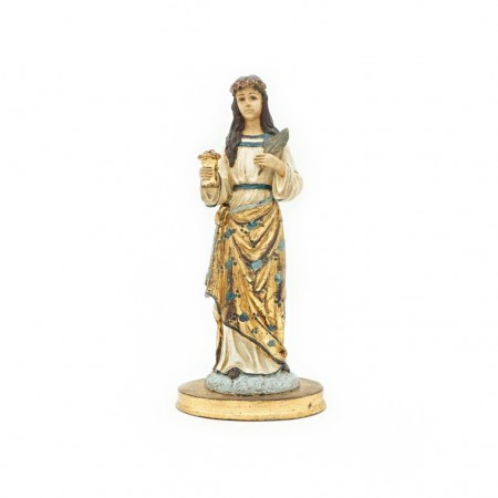 Santa Luzia Pintura Velha  28cm Santa Luzia Pintura Velha  28cm