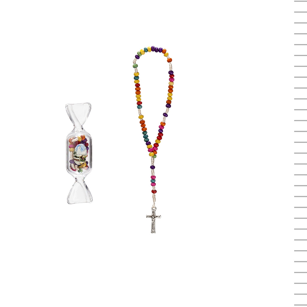 Terço Colorido em caixa rebuçado S3818