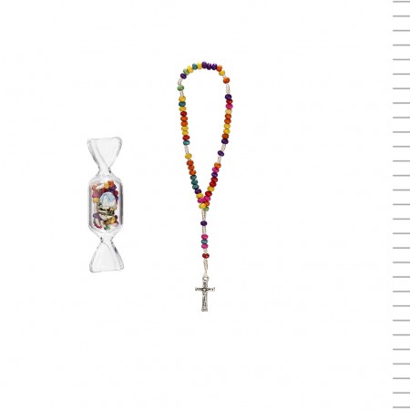 Terço Colorido em caixa rebuçado S3818 Terço Colorido em caixa rebuçado S3818