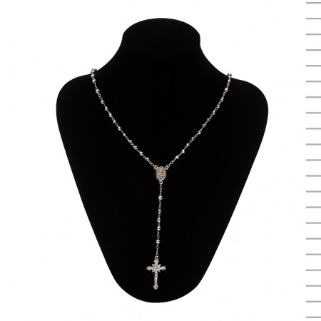 Terço de Prata Conta Lapidada nº4 11,00gr Terço de Prata Conta Lapidada nº4 11,00gr