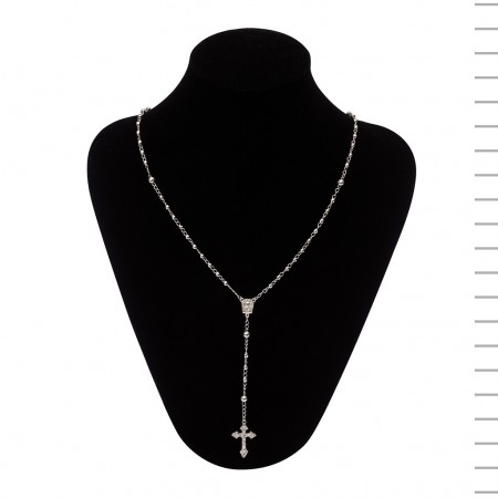 Terço Prata Bola Lisa nº2,5 Terço Prata Bola Lisa nº2,5