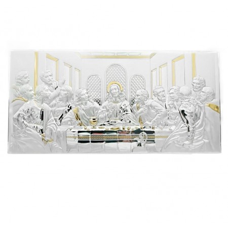 Ultima Ceia Bilaminada Dourada 65,00 x 32,00 cm Ultima Ceia Bilaminada Dourada 65,00 x 32,00 cm