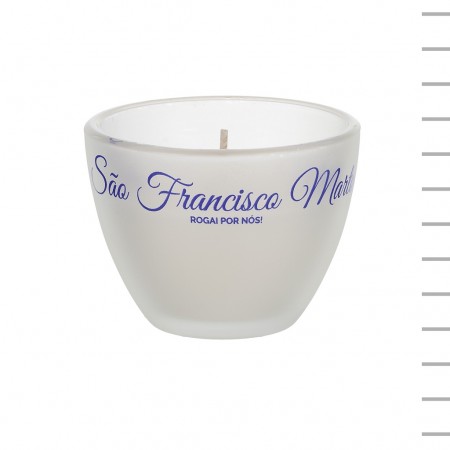 Vela Aromática em Copo de Vidro S. Francisco Marto Vela Aromática em Copo de Vidro S. Francisco Marto