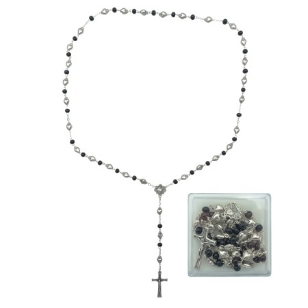 Terço Cordão Conta Madeira C/ S.C. de Jesus C/ Cx.