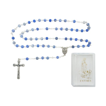 Terço de Fátima C/ Conta Pedra Div. Cores